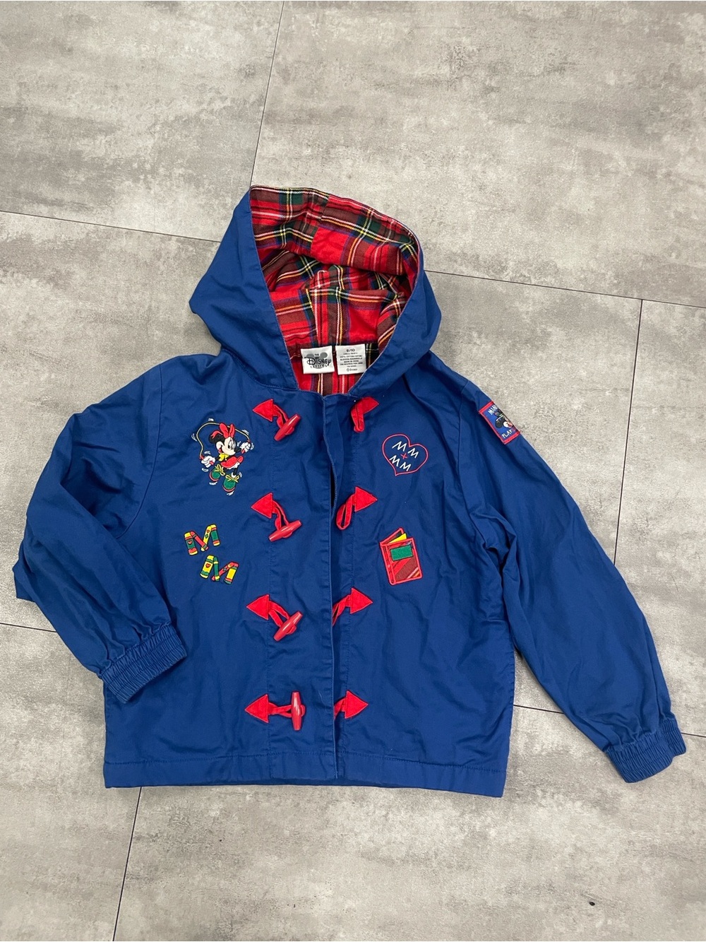 Vintage embroidered Minnie Mouse jacket coat from the Disney catalog size 8/10